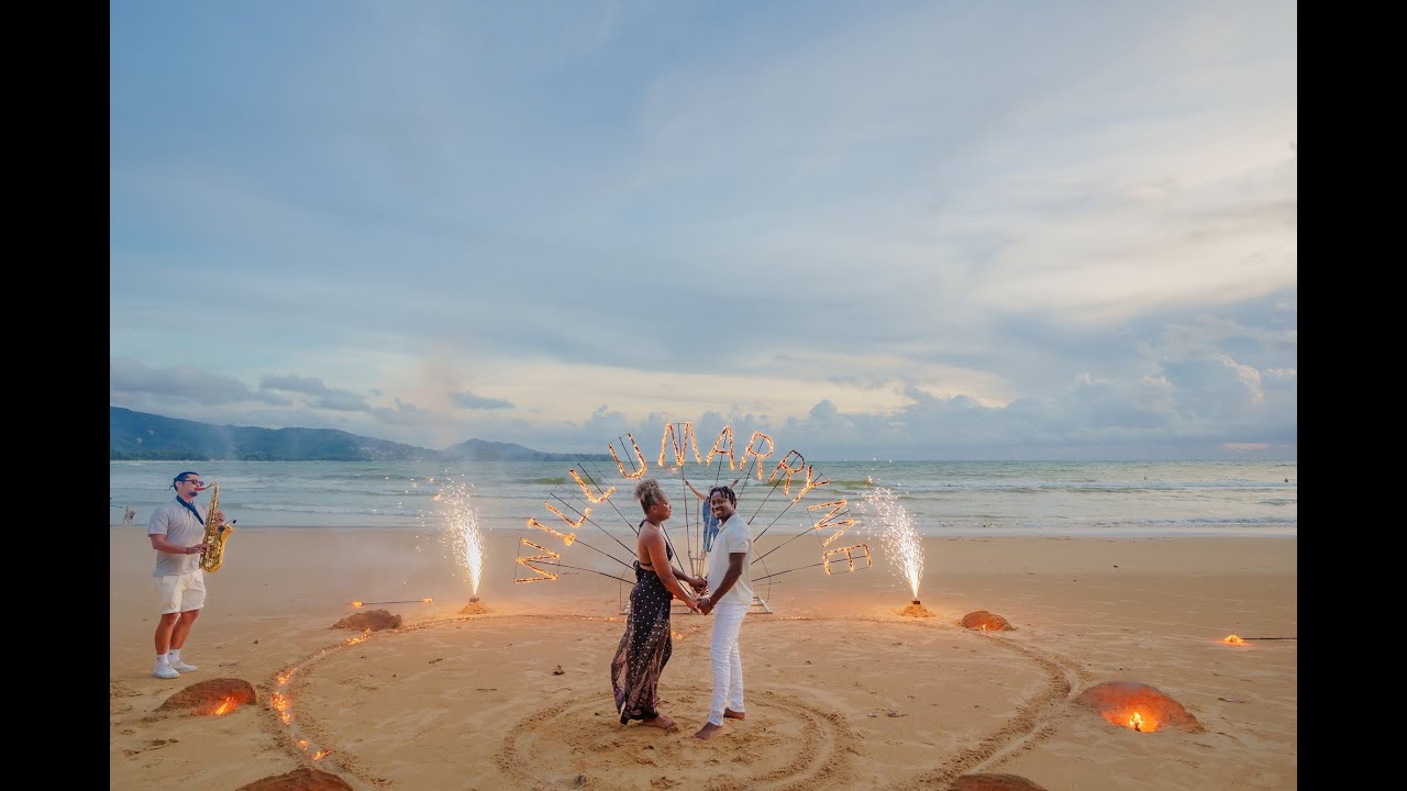 Best Surprise Beach Marriage Proposal with Saxophone in Phuket - by BESPOKE EXPERIENCES