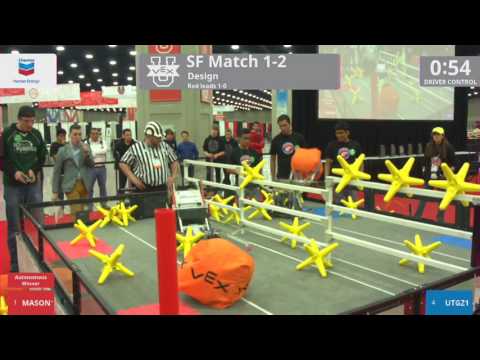 2017 VEXU Design SF1-2 - MASON1 vs UTGZ1 - 20 to 26