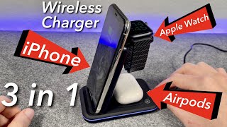 CAVN 3 in 1 Wireless Ladestation für iPhone, Apple Watch & Airpods - Laden mit Stil & Ordnung  TEST
