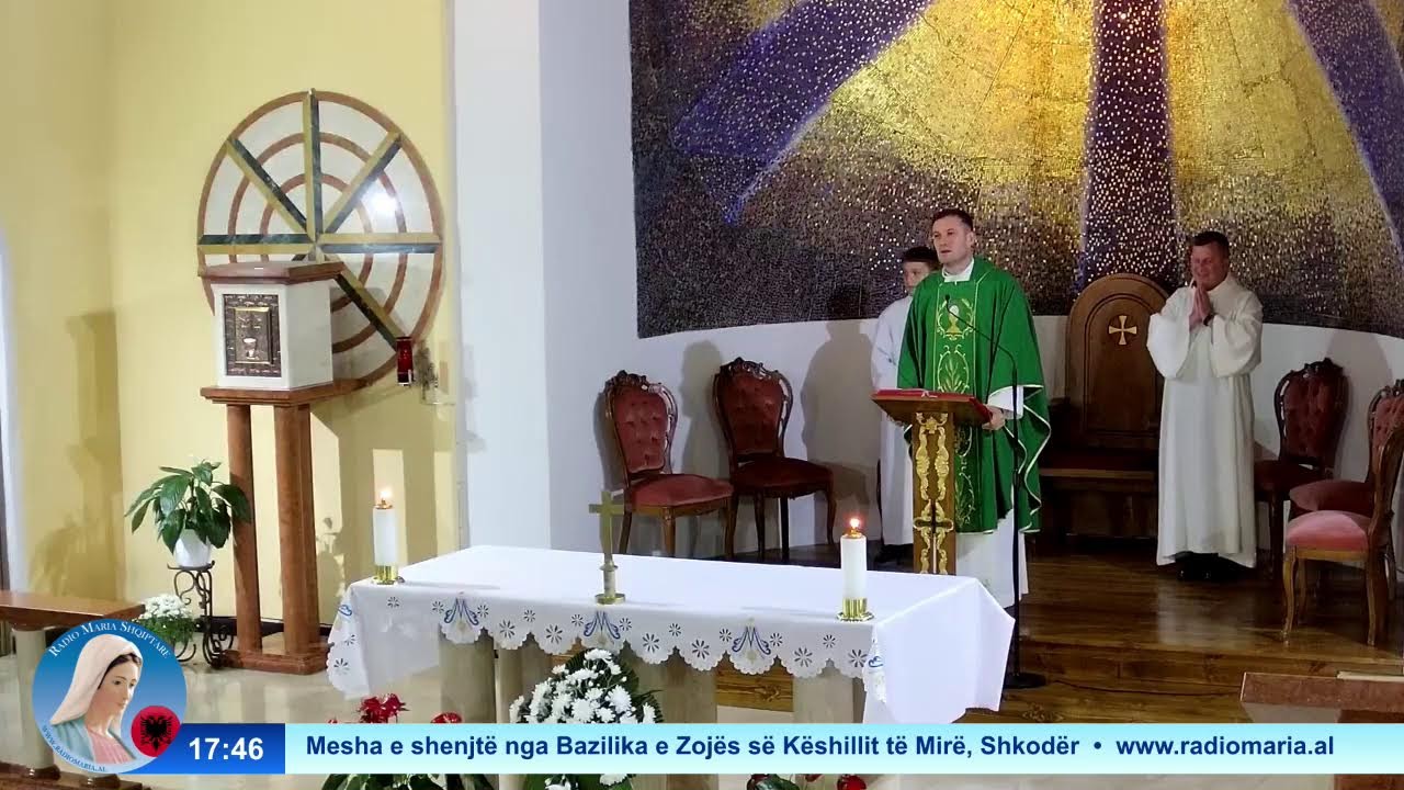 Mesha e shenjtë nga Bazilika e Zojës së Këshillit të Mirë, Shkodër