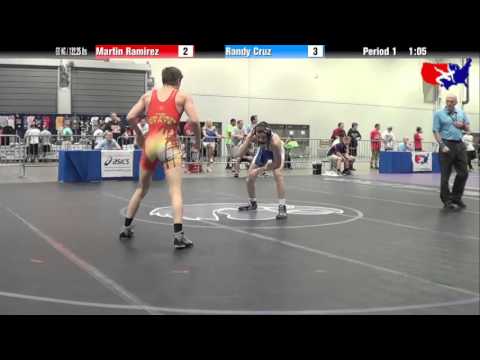 Martin Ramirez vs. Randy Cruz at 2013 Junior Nationals - FILA - FS