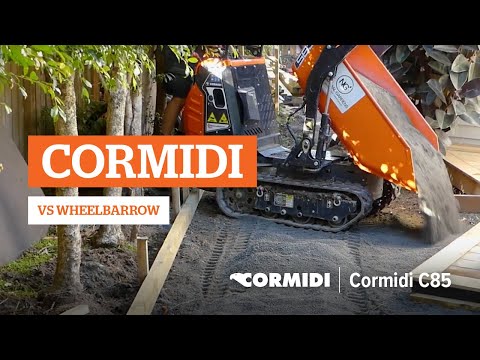 How fast can a Cormidi C85 tracked dumper shift a cube of soil?