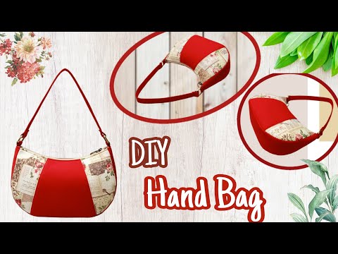 DIY Hand Bag Tutorial & Pattern/Shoulder Bag