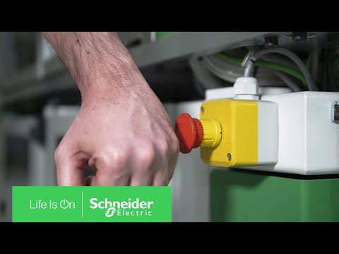 Video thumbnail of Botão Soco Giratório/Destravamento XB5AS8442 - Schneider Electric
