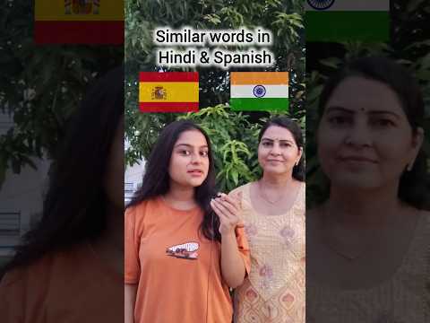 Hindi & Spanish🫂 #spanish #hindi #spanishvocabulary #hindiwords #bhasha #idioma #español #language