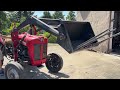 1531244 Massey Ferguson 30 Diesel 1964 med frontlastare och pallgafflar – Fungerar }}