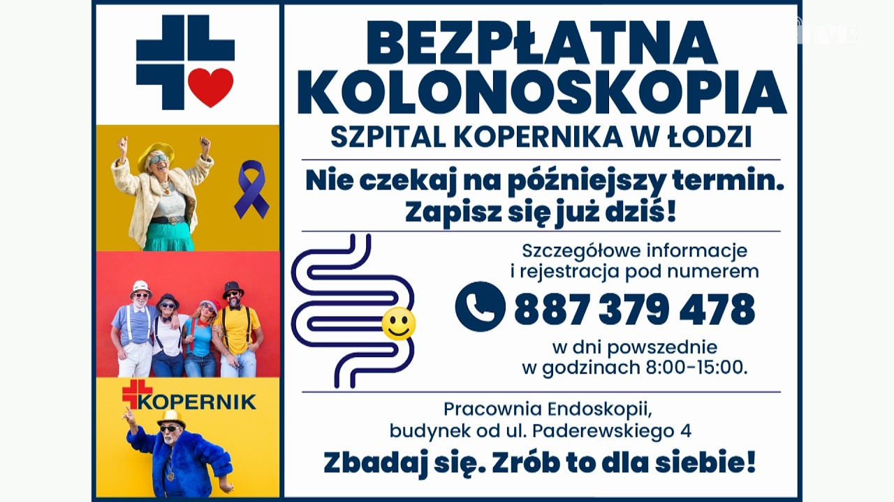 Bezpłatna kolonoskopia w Szpitalu Kopernika w Łodzi