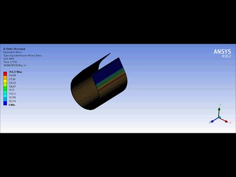 ANSYS Workbench Tutorial Video | Folding Machine | Non-Linear Analysis