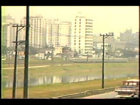 Trens na Marginal (Linha Sul Metropolitano Fepasa, atual Linha 9 Esmeralda).