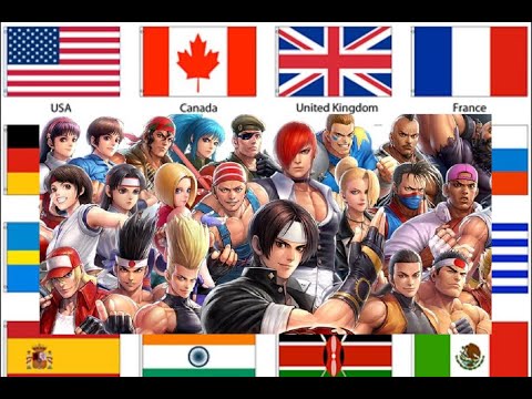 King Of Fighters - Nationalities