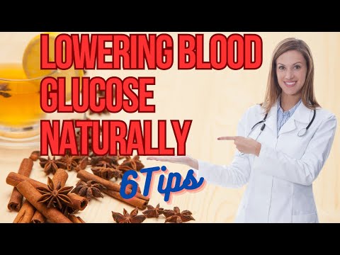 🛑HOW TO LOWER GLUCOSE NATURALLY  (6 TIPS) ✅NATURAL SUPPLEMENTS FOR GLUCOSE CONTROL