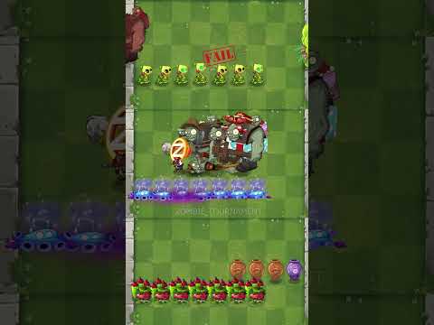 PvZ 2 - 3 Teams With 7 Plants Vs Random Vase Breaker Zombies - P289 #shorts #pvz2 #games