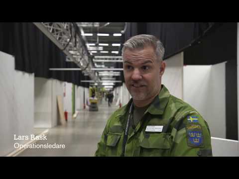 Externt sjukhus på delar av Stockholmsmässan