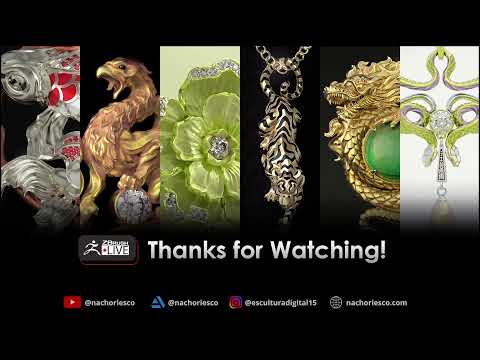 Sculpting Organic Jewelry Designs with ZBrush – Nacho Riesco Gostanza – ZBrush 2023