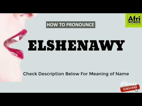 How to pronounce Elshenawy