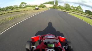 preview picture of video 'Gillard Rotax Max Senior first practic at Nutts Corner June 2014'