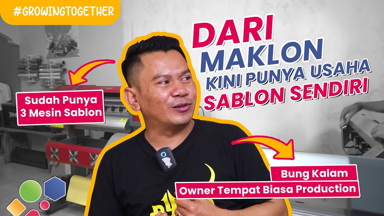 BERAWAL DARI HOBI, KINI PUNYA MESIN SABLON DIGITAL SENILAI RATUSAN JUTA