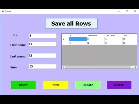 Vb net создать. Insert into access.