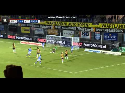 GOAL!   ZWOLLE 1-1 VITESSE  GUYON FERNANDES