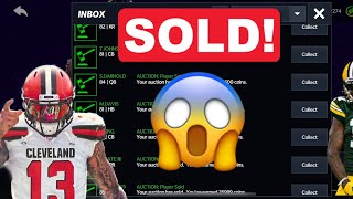 HOW TO SELL YOUR AUCTIONS FAST IN MADDEN MOBILE!!