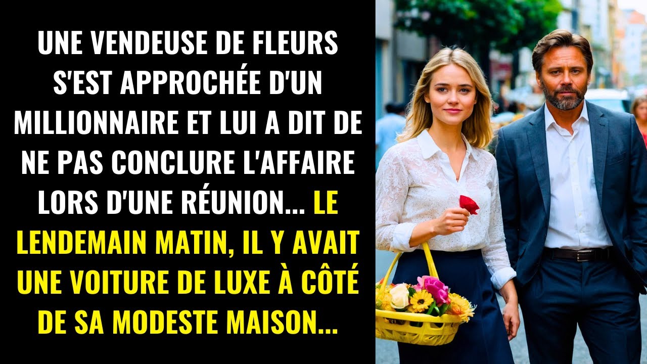 VENDEUSE DE FLEURS S'EST APPROCHÉE D'UN MILLIONNAIRE ET LUI A DIT DE NE PAS CONCLURE L'AFFAIRE...