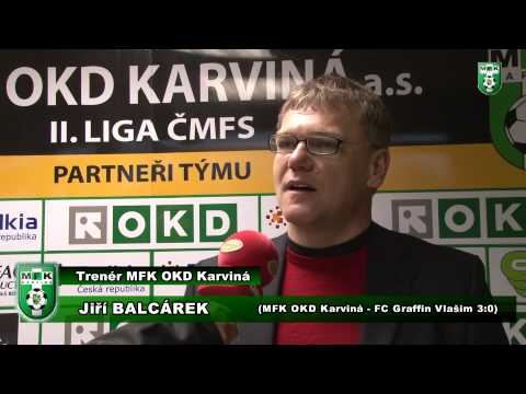 Sezóna 2009/2010 22. kolo - MFK OKD Karviná vs. FC Graffin Vlašim 3:0 (0:0) - trenér Balcárek