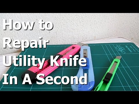 How to Repair Stationary Utility Cutter Knife and Change Cutter Blade Refill