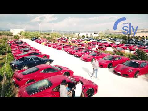 Аэросъемка на Сицилии. Съемка 100 автомобилей Ferrari в Италии, РБК.
