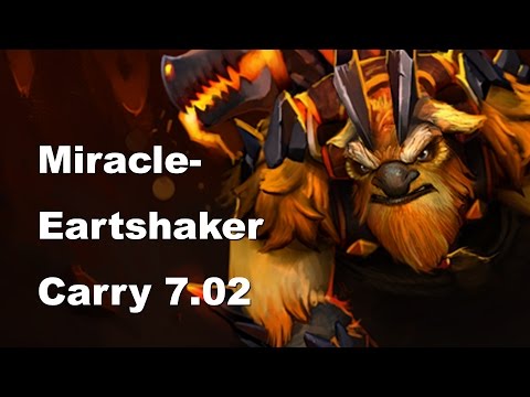 Miracle- Carry Earthshaker 7.02 Dota 2