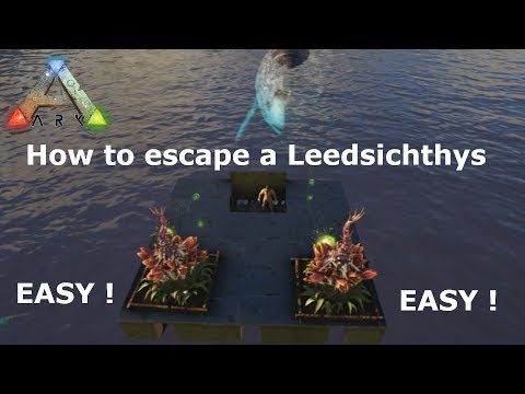 How to escape a leedsichthys ( WHALE ) EASY get away STUN & RUN