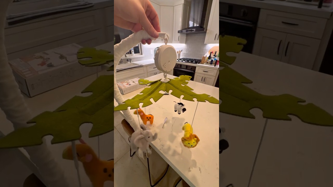 How to install a baby crib mobile battery operated #joyyuek #babycrib #babyshorts #toys #amazon