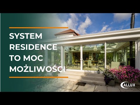 Ogród zimowy na wymiar z płaskim dachem i świetlikami – system Residence | Allux