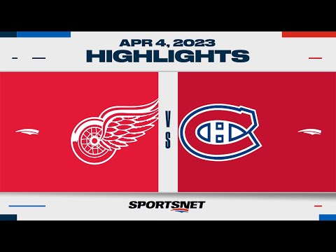 NHL Highlights | Red Wings vs. Canadiens - April 4, 2023