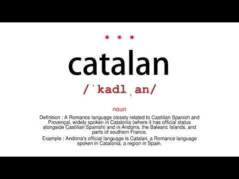 How to pronounce catalan - Vocab Today