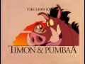 La Aventuras De Timón Y Pumba Opening