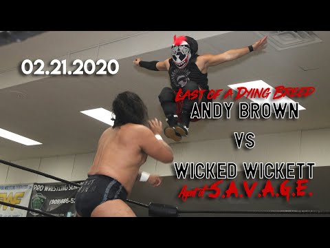 EWF - Pro Wrestling Match - Wicked Wickett vs Andy Brown