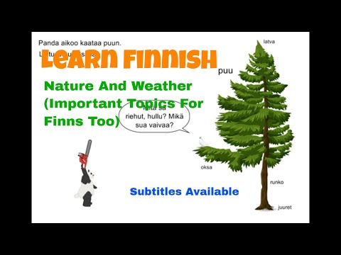 Finnish Language – Nature And Weather (With Comics)