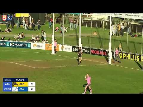 Rd 19 SANFL Snapshot - Central's Billy McCormack bounces one through