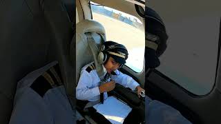 Youngest Pilot in the World! He forgot to pay attention to the ATC!  #cabincrew #aviation #aircraft