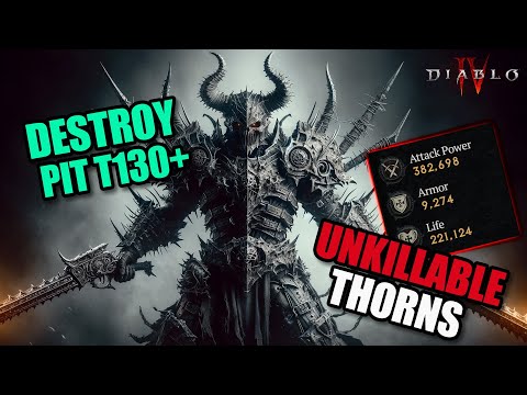 RAIDBOSS Thorns Barbarian | DECIMATES The Pit | Diablo 4 Build Guides