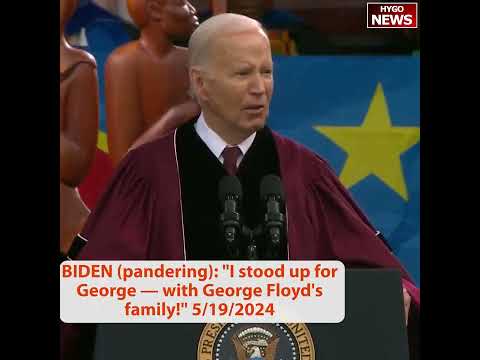 Biden: never thought national effort from elementary schoolers, not going home, honorary degree