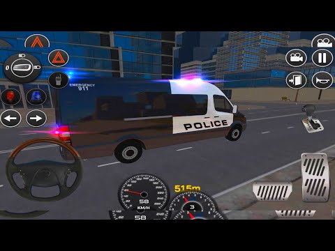American Police Van Driving: Offline Games - Android GamePlay #1
