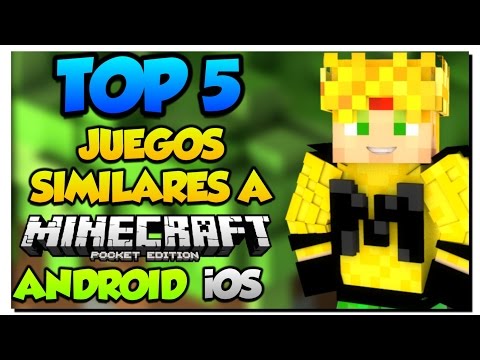TOP 5 - Mejores Juegos Copias Minecraft PE en Android - iOS - Como Pocket Edition Video