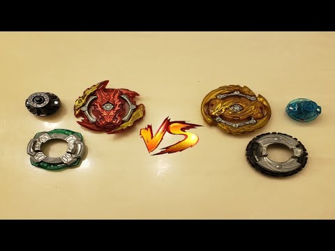 Zwei Bahamut.00C.Ds' Zan vs Grand Dragon.0W.Vl' Sen | Beyblade Burst Custom Battles