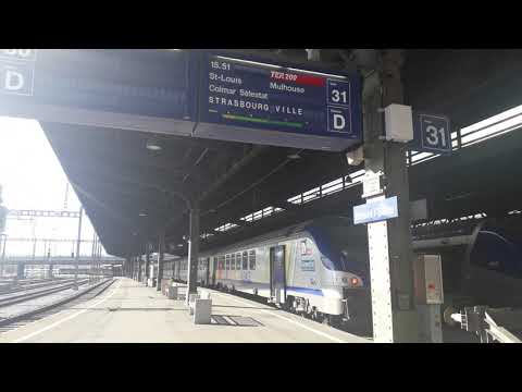 Bâle CFF - Annonce départ - TER200 pour Mulhouse/Strasbourg [Allemand/Français]