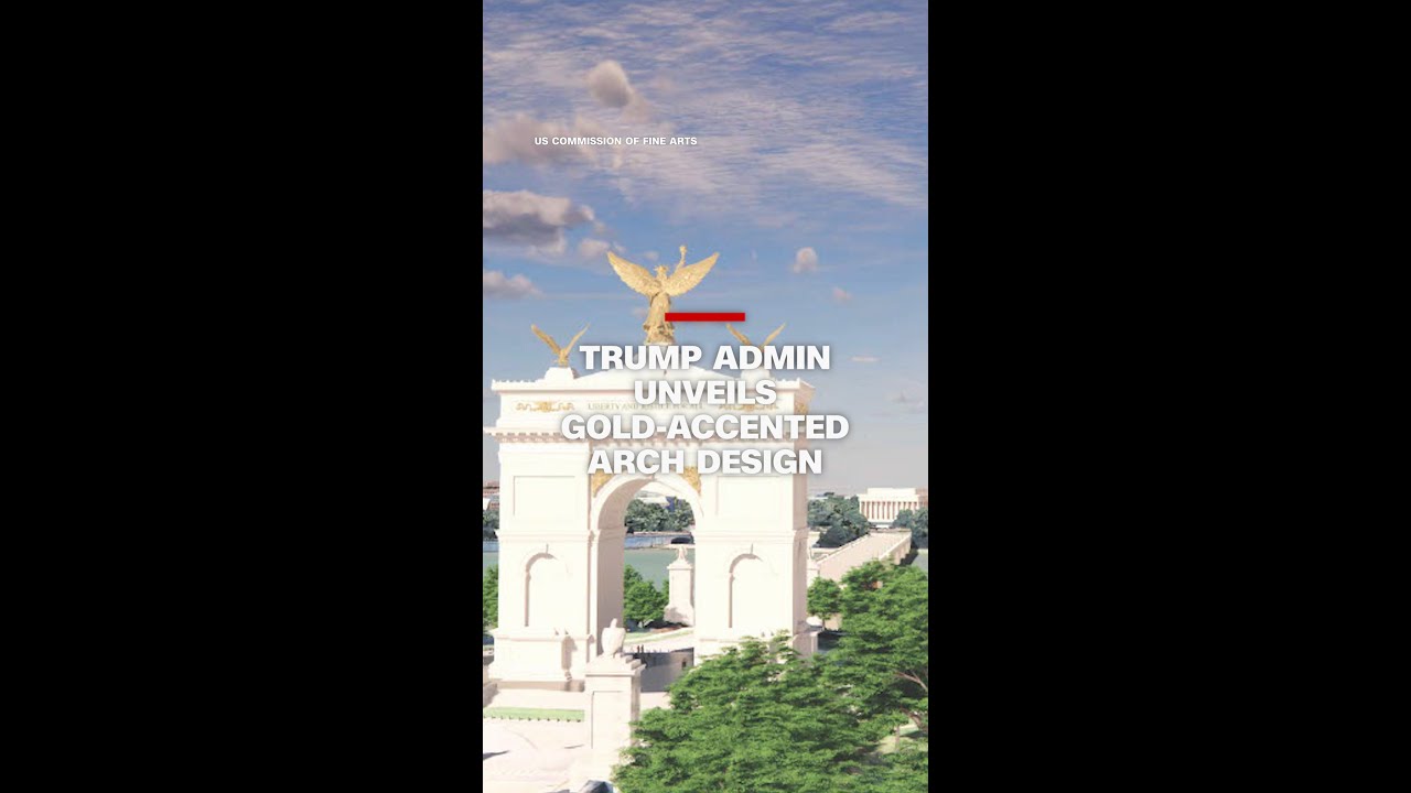 Trump administration unveils gold-accented arch design