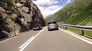 preview picture of video 'Gotthard pass descend towards Andermatt on a quiet day'