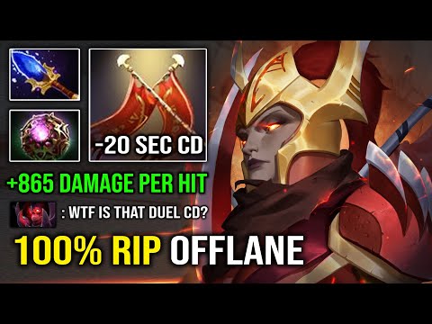 WTF Octarine -20 Sec CD Nonstop Duel Dealt 865 Damage Per Hit 100% Destroyed Offlane LC Dota 2