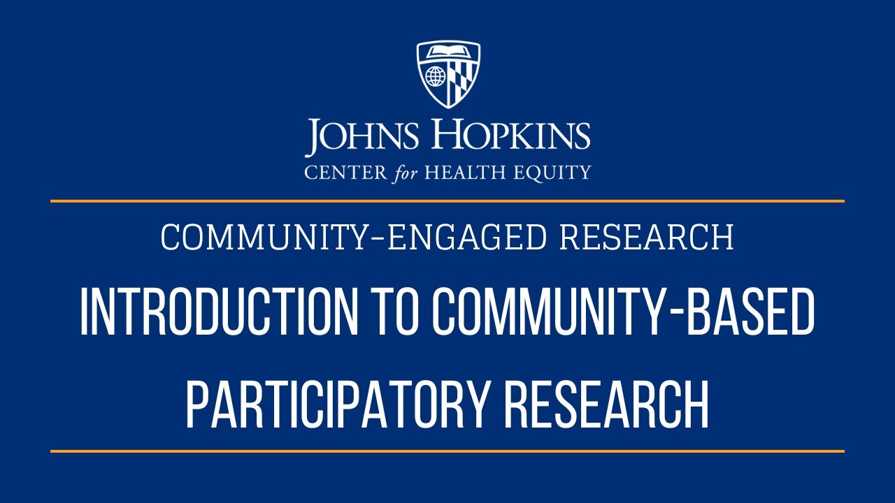 Introduction to Community-Based Participatory Research