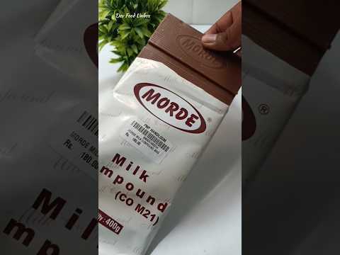 Milk Compound Chocolate 🍫 | MORDE Big Chocolate #shorts #chocolate #asmr